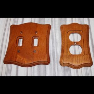 REAL WOOD LIGHT SWITCH / OUTLET